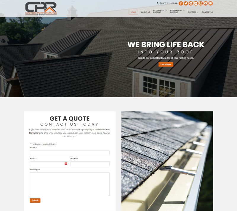 Custom Performance Roofing blog